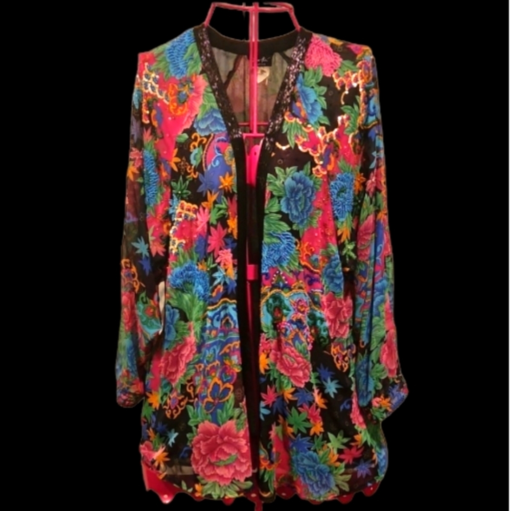 Floral Multicolor Women's Jacket